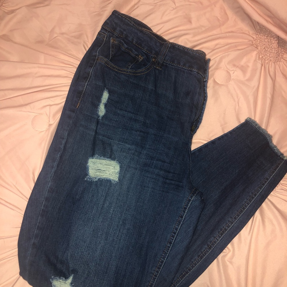 Refuge plus size ripped jeans